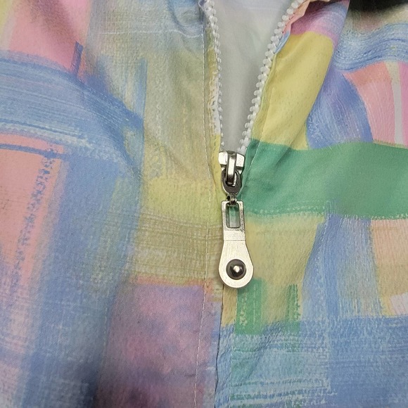 M Chunky watercolor jacket pastel Koret Windbreaker Z - Picture 6 of 10